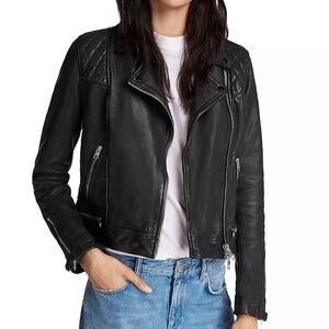 All Saints Conroy Leather Moto Jacket